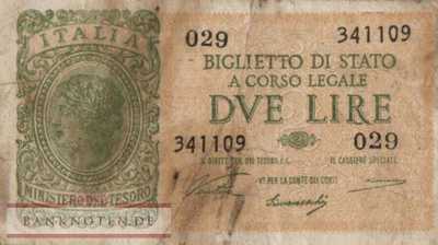 Italy - 2  Lira (#030a_VG)