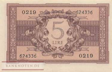 Italy - 5  Lire (#031b_UNC)