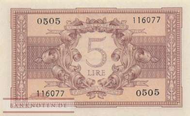 Italy - 5  Lire (#031c_UNC)