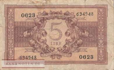 Italy - 5  Lire (#031c_F)