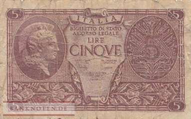 Italien - 5 Lire (#031c_VG)