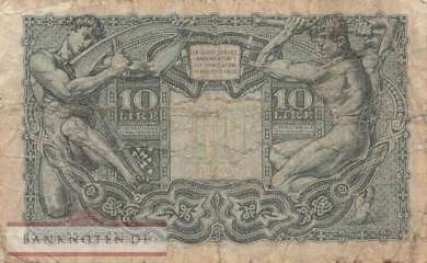 Italien - 10 Lire (#032c_VG)