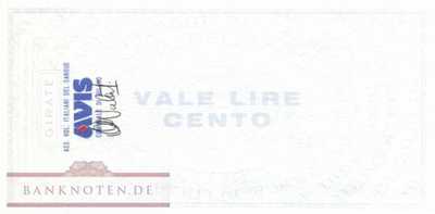 Banca Belinzaghi - 100  Lire (#06m_05_09_UNC)