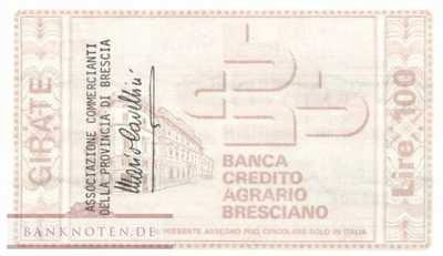 Banca di Credito Agrario Bresciano - 100  Lire (#06m_08_08_UNC)