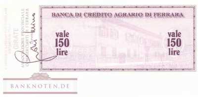 Banca di Credito Agrario di Ferrara - 150  Lire (#06m_11__59_UNC)