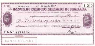 Banca di Credito Agrario di Ferrara - 150  Lire (#06m_11__59_UNC)