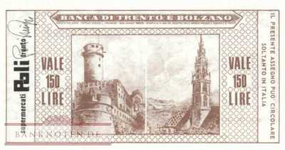 Banca di Trento e Bolzano - Trento - 150  Lire (#06m_12-7_65_UNC)