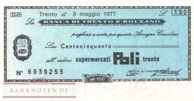 Banca di Trento e Bolzano - Trento - 150  Lire (#06m_12-7_65_UNC)