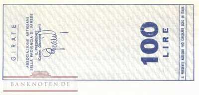 Banca Industriale Gallaratese - 100  Lire (#06m_13_02_UNC)