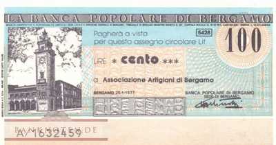 Banca Popolare di Bergamo - 100  Lire (#06m_22_05_UNC)