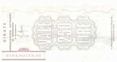 Banca Popolare di Bergamo - 250  Lire (#06m_22_16_UNC)