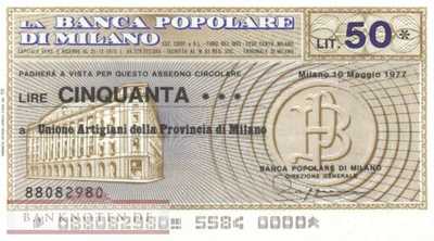 Banca Popolare di Milano - 50  Lire (#06m_25_08_UNC)