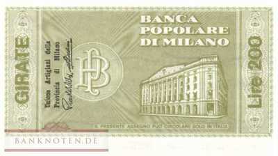 Banca Popolare di Milano - 200  Lire (#06m_25___22_UNC)