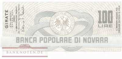 Banca Popolare di Novara - F.lli Gancia - 100  Lire (#06m_26_16_UNC)