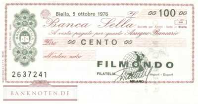 Banca Sella - 100  Lire (#06m_30_1222_UNC)