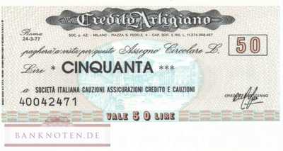 Credito Artigiano - 50  Lire (#06m_73-1_01_UNC)