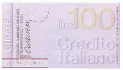 Credito Italiano - Torino - 100  Lire (#06m_74_37_UNC)