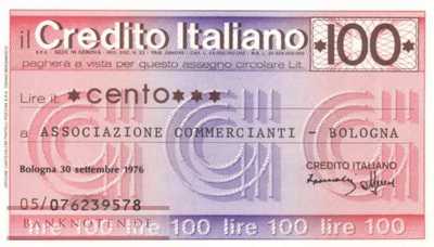 Credito Italiano - Bologna - 100  Lire (#06m_74_42_UNC)