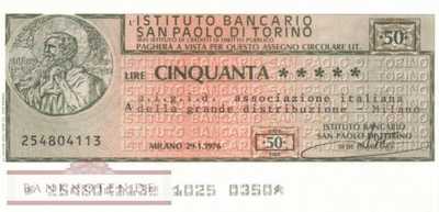 Istituto Bancario San Paolo di Torino - Milano - 50  Lire (#06m_79_03_UNC)