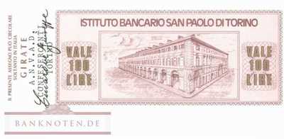 Istituto Bancario San Paolo di Torino - 100  Lire (#06m_79_26_UNC)