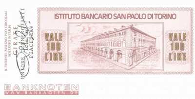 Istituto Bancario San Paolo di Torino - Piacenza - 100  Lire (#06m_79_27_UNC)