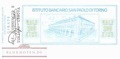 Istituto Bancario San Paolo di Torino - Genova - 200  Lire (#06m_79__40_UNC)