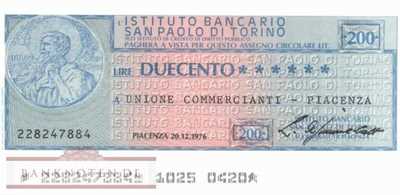 Istituto Bancario San Paolo di Torino - Piacenza - 200  Lire (#06m_79__41_UNC)