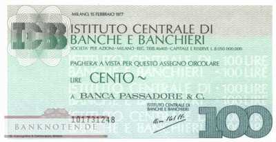 Istituto Centr. di Banche e Banchieri - 100  Lire (#06m_80_03_UNC)