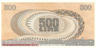 Italy - 500 Lire (#093a-70_UNC)
