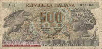 Italien - 500  Lire (#093a_VG)