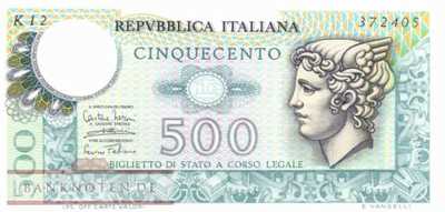 Italien - 500  Lire (#094-74_UNC)