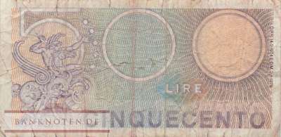 Italien - 500  Lire (#094-79_VG)
