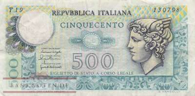 Italien - 500  Lire (#095_VF)