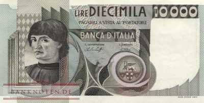 Italy - 10.000  Lire (#106a-76_AU)