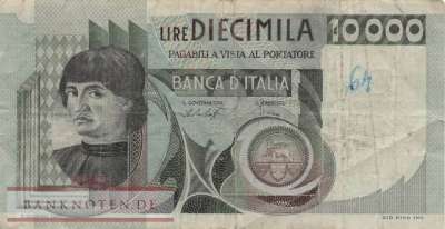 Italien - 10.000  Lire (#106a-76_VG)