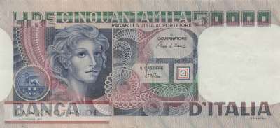 Italy - 50.000  Lire (#107c_F)