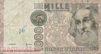 Italy - 1.000  Lire (#109a_VG)