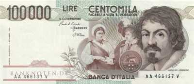 Italien - 100.000  Lire (#110a_UNC)