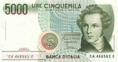 Italien - 5.000  Lire (#111a_UNC)
