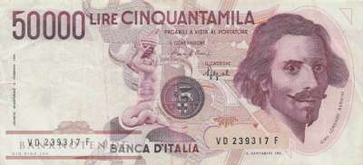 Italien - 50.000  Lire (#113b_VF)
