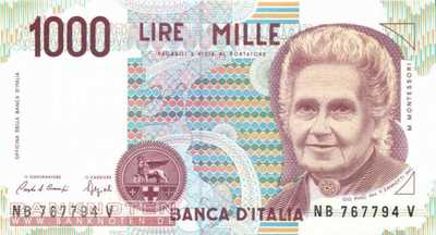 Italien - 1.000  Lire (#114a_UNC)