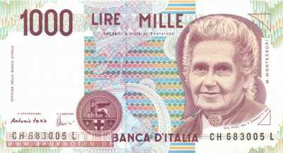 Italien - 1.000  Lire (#114c_UNC)