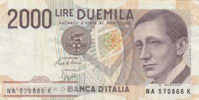 Italien - 2.000  Lire (#115_VF)