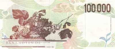 Italy - 100.000  Lire (#117a_UNC)