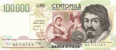 Italy - 100.000  Lire (#117a_UNC)