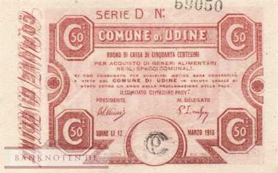 Italien-Udine - 50  Centesimi (#501_UNC)