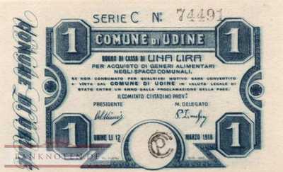 Italien-Udine - 1  Lira (#502_UNC)