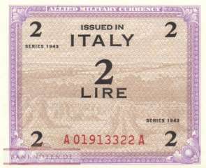 Italy - 2  Lire (#M011b_UNC)