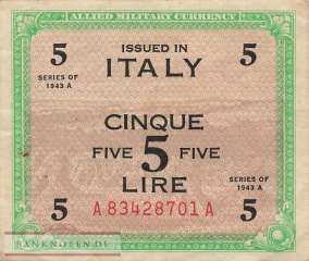 Italien - 5  Lire (#M018a_VF)
