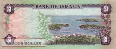 Jamaica - 1  Dollars (#059a_F)